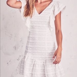 LoveShackFancy ivory Alanis dress size 0